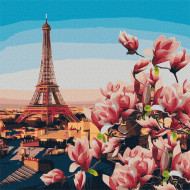 Картина по номерам. "Парижские магнолии" Идейка KHO3601 50х50 см