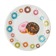 Набор бумажных тарелок "Пончики" 7038-0042, 10 шт
