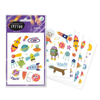 Набір дитячих тимчасових татуювань «Космічні друзі» DoDo Toys 301097