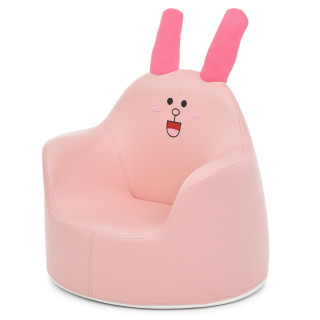Детское Кресло-пуфик "Кролик" M 5721 Rabbit розовый