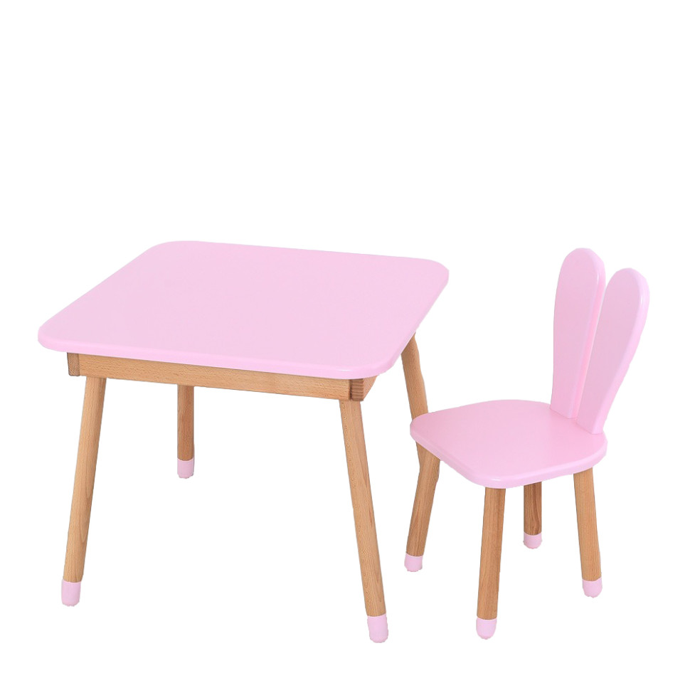 Детский стол 04-025R-TABLE со стульчиком, розовый опт, дропшиппинг