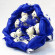 Букет з м'яких іграшок 11 ведмедиків 5282IT синій - гурт(опт), дропшиппінг 