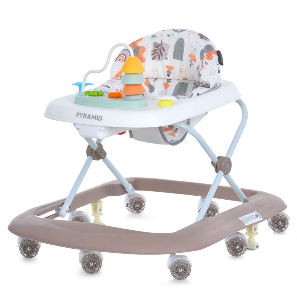 Детские Ходунки Pyramid ME 1217 Mocha, музыка, свет опт, дропшиппинг