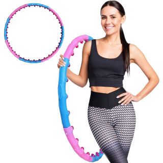 Обруч із масажними магнітними кульками Magnet Double Massage Hoop NE-F-53