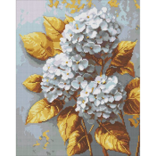 Алмазная мозаика "Золотая гортензия" ©art_selena_ua AMO8253, 40х50 см