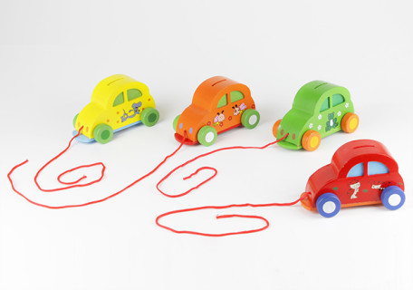 Деревянная копилка "Машинка" 2012-65 4 вида