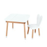 Детский стол 04-025W-DESK, со стульчиком, белый опт, дропшиппинг