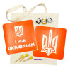 Набор для творчества «Экосумка бязь I Am Ukrainian, Тризуб» bag-b-n064-n059 опт, дропшиппинг