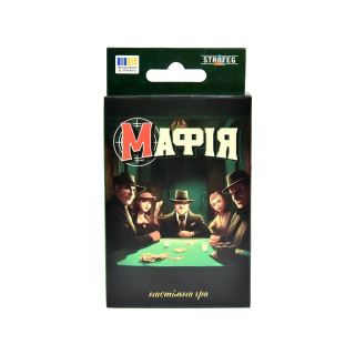 Настольная игра "Мафия" Stateg 30974ST 28 карточек, украинский язык