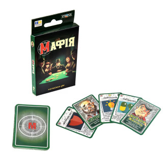 Настольная игра "Мафия" Stateg 30974ST 28 карточек, украинский язык