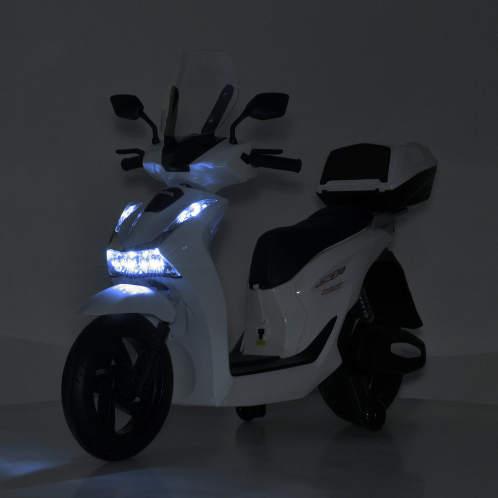 Детский электромобиль Мотоцикл M 6535EL-1(24V) до 60 кг, белый опт, дропшиппинг