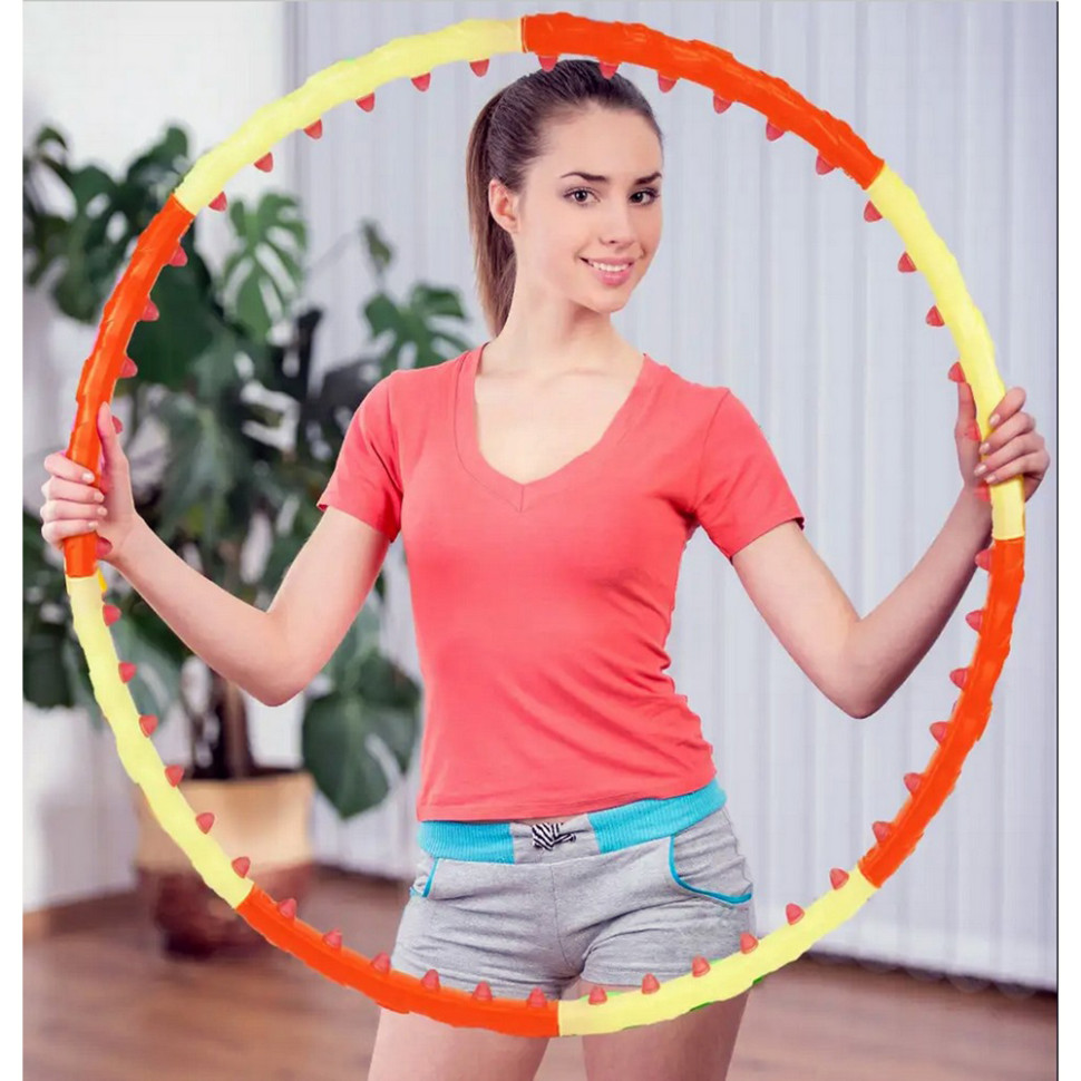 Обруч із масажними магнітними кульками Magnet Massage Hoop NE-F-50 - гурт(опт), дропшиппінг 