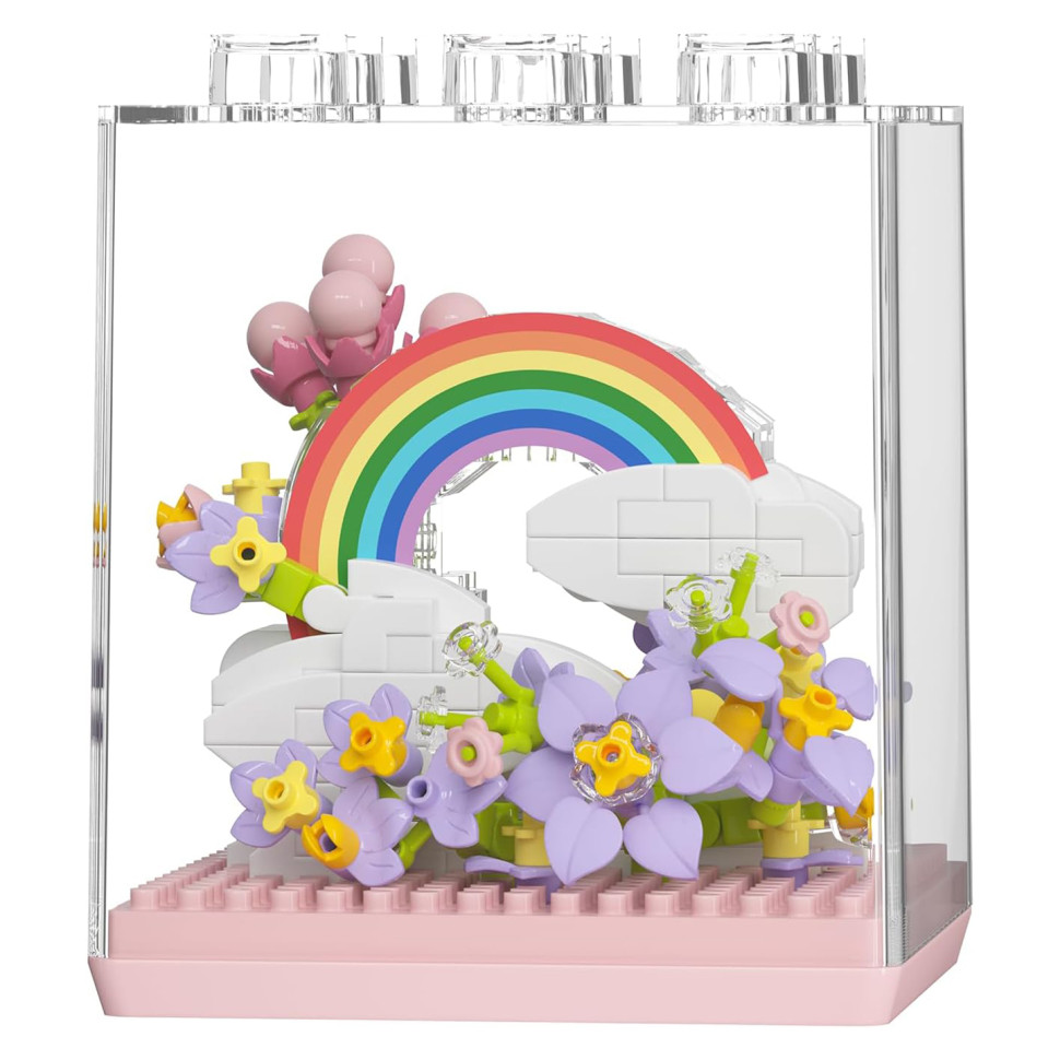 Детский Конструктор Flower Language 7346 в колбе, 340 деталей опт, дропшиппинг