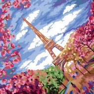 Картина по номерам. "Весна в Париже" 40*40см KpNe-02-02                                             