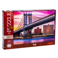 Пазл "Манхэттенский мост, Нью-Йорк, США" Danko Toys C380-04-08, 380 эл.