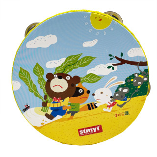 Деревянная игрушка Бубен "Репка" MD 0367-42 диаметр 15 см