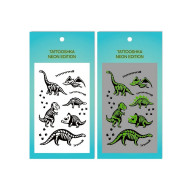 Набор временных татуировок «Динозавры неоновые» L-75