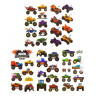 Набор детских временных тату «Колеса-монстры №1» set-5-kids-tatto-cars-1 опт, дропшиппинг