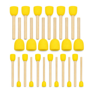 Набор спонжей для декорирования и рисования Sponge-24, 1,2 см, 1,5 см, 2,5 см, 3 см, 24 шт
