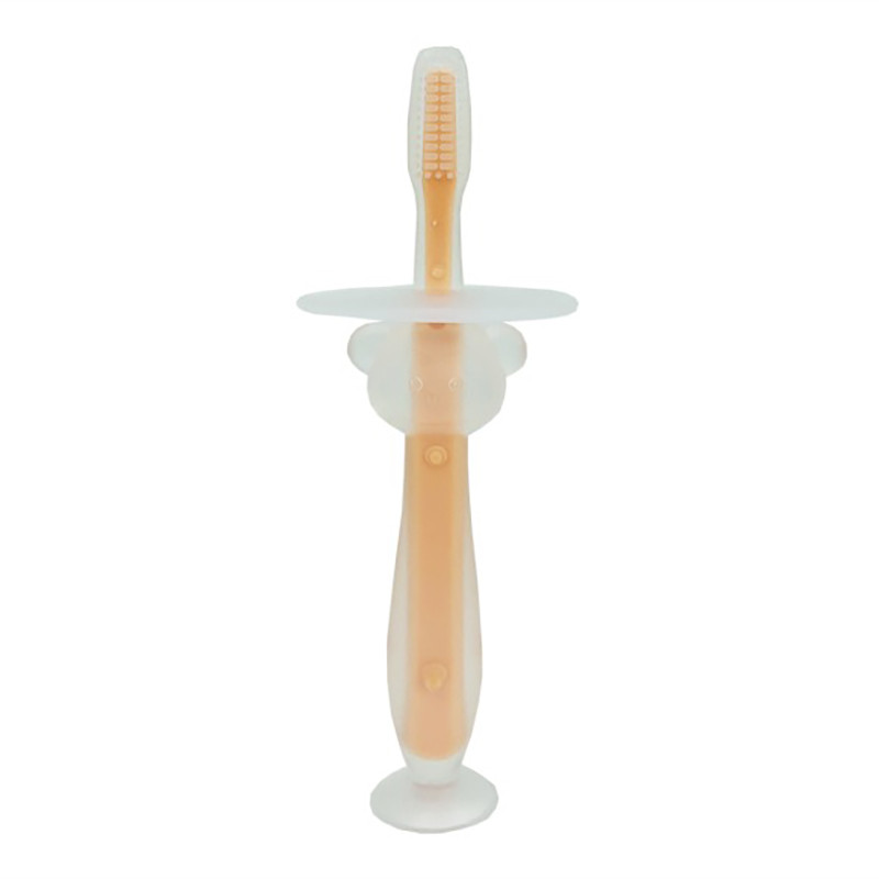 Силиконовая зубная щетка Mumlove MGZ-0707(Peach) с ограничителем опт, дропшиппинг