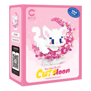 Детский конструктор Белый кот 8980 серии "Cute Moon", 484 детали