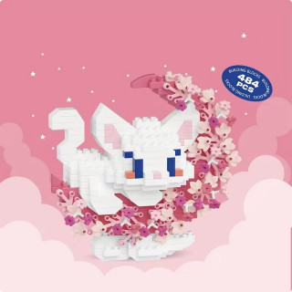 Детский конструктор Белый кот 8980 серии "Cute Moon", 484 детали