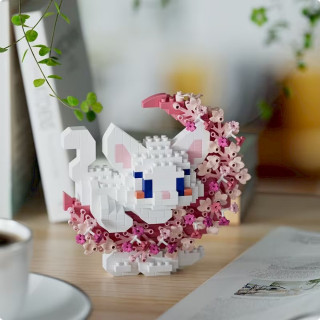 Детский конструктор Белый кот 8980 серии "Cute Moon", 484 детали