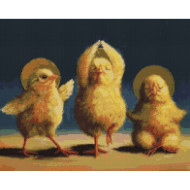 Алмазная мозаика "Духовные цыплята" ©Lucia Heffernan DBS1210, 40x50 см