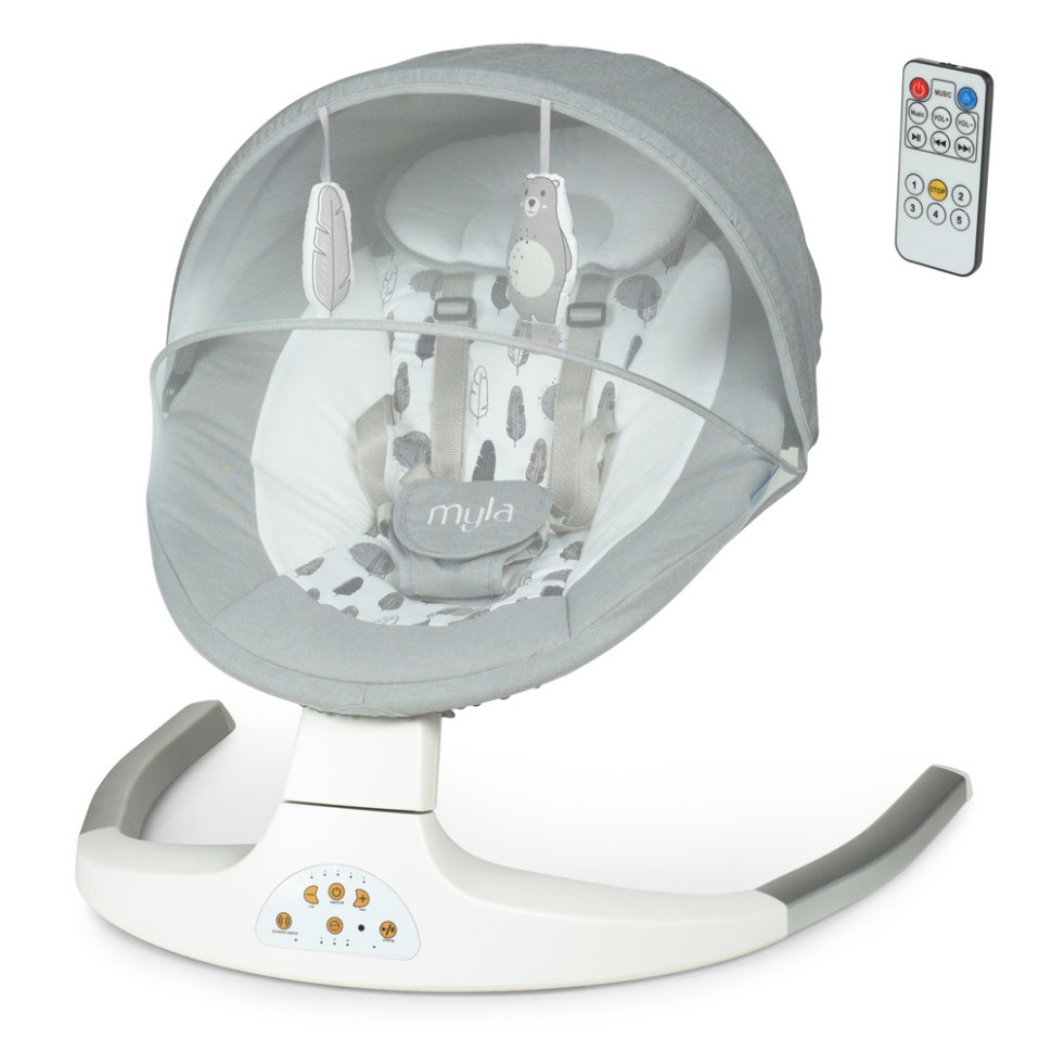 Детский укачивающий центр ME 1074 Soft Gray опт, дропшиппинг