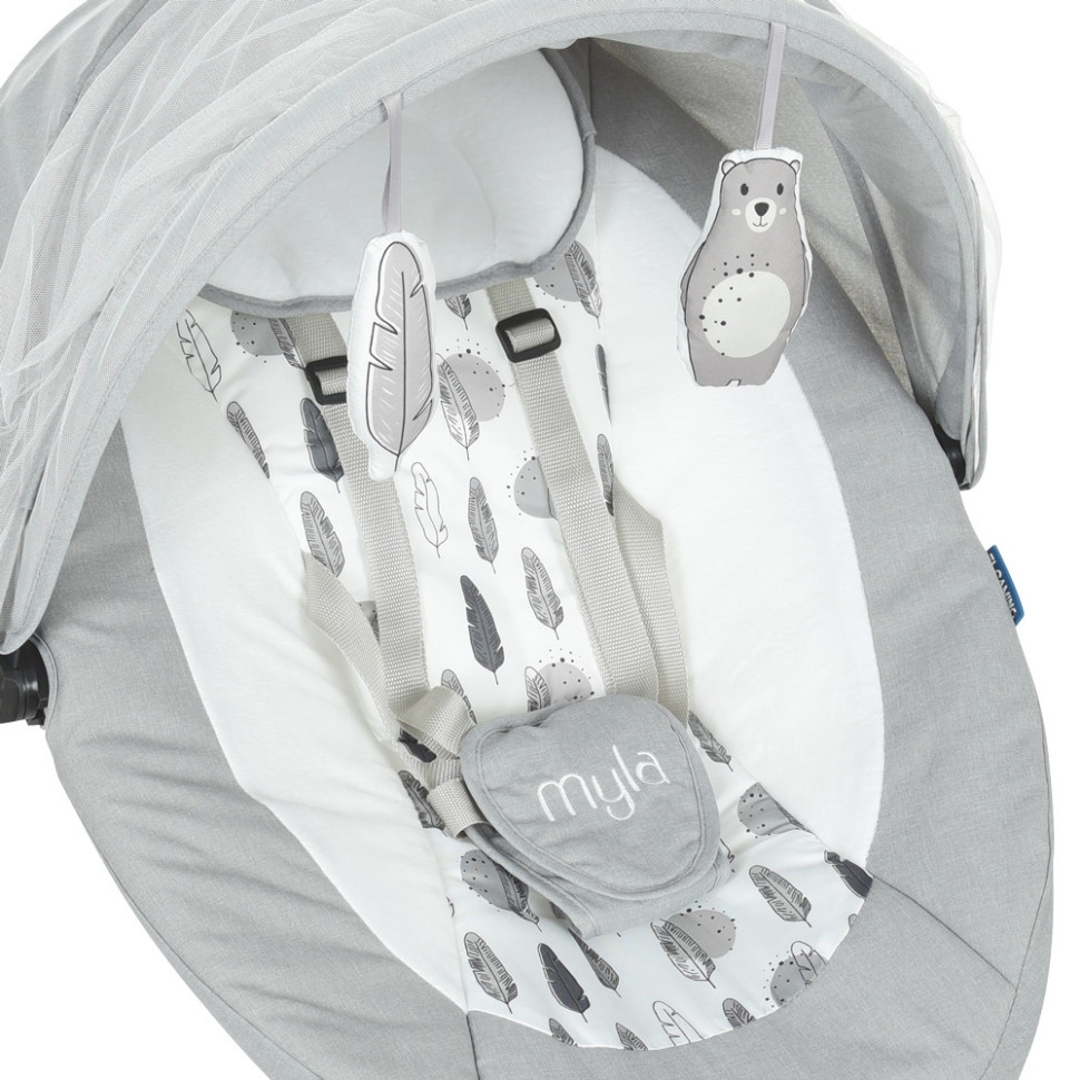 Детский укачивающий центр ME 1074 Soft Gray опт, дропшиппинг