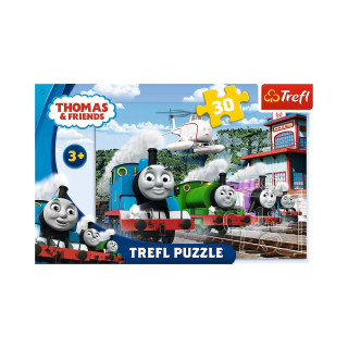 Детские пазлы Томас "Железнодорожный путь" Trefl 18230 30 элементов