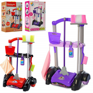 Детский игровой набор для уборки 0366A на тележке