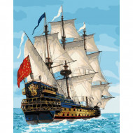 Картины по номерам "Королевский флот"  KHO2729, 40*50 см