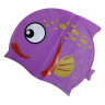 Шапочка для плавання дитяча Fish NE-SW-390-V, фіолетова - гурт(опт), дропшиппінг 
