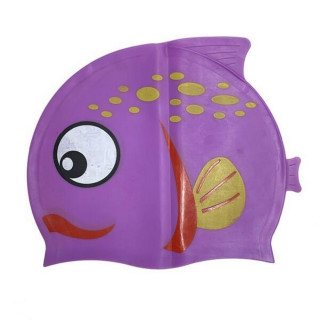 Шапочка для плавания детская Fish NE-SW-390-V, фиолетовая
