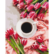 Картина по номерам "Кофейная весна" Brushme BS53470 40х50 см