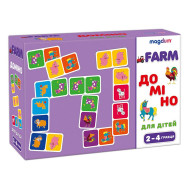 Дитяча розвивальна гра Доміно «Тварини» ME5032-22, 28 карток