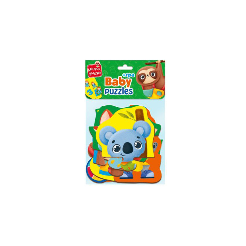 Пазли максі з грою Малюк Зможе «Тварини та Іграшки» Vladi Toys VT1722-23 Укр  - гурт(опт), дропшиппінг 