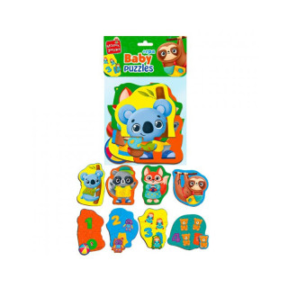 Пазли максі з грою Малюк Зможе «Тварини та Іграшки» Vladi Toys VT1722-23 Укр 