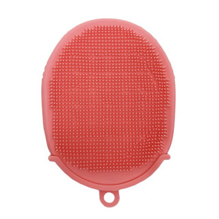 Силиконовая мочалка-перчатка для купания MGZ-0929(Pink)