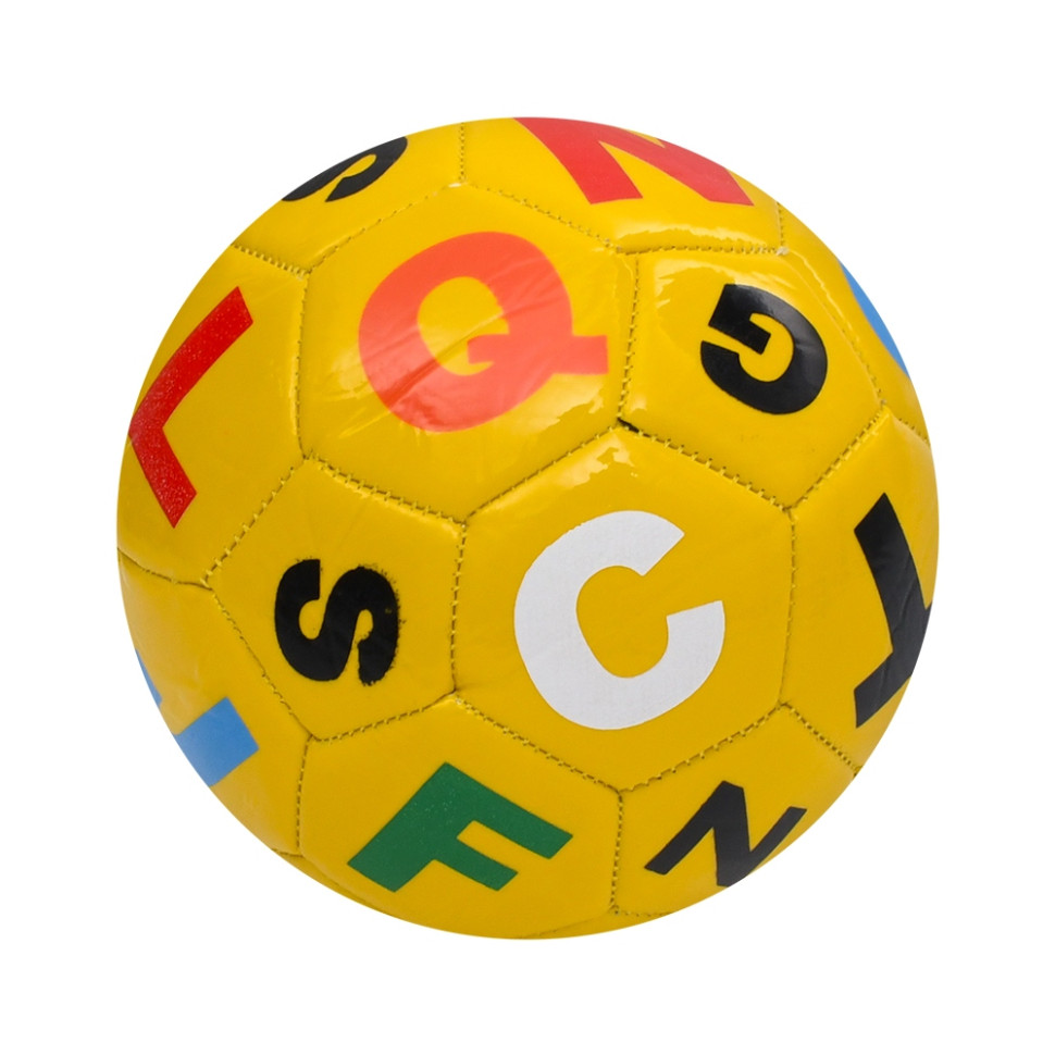 М'яч футбольний Alphabet MS 4833(Yellow) розмір №2, 90 г, у пакеті - гурт(опт), дропшиппінг