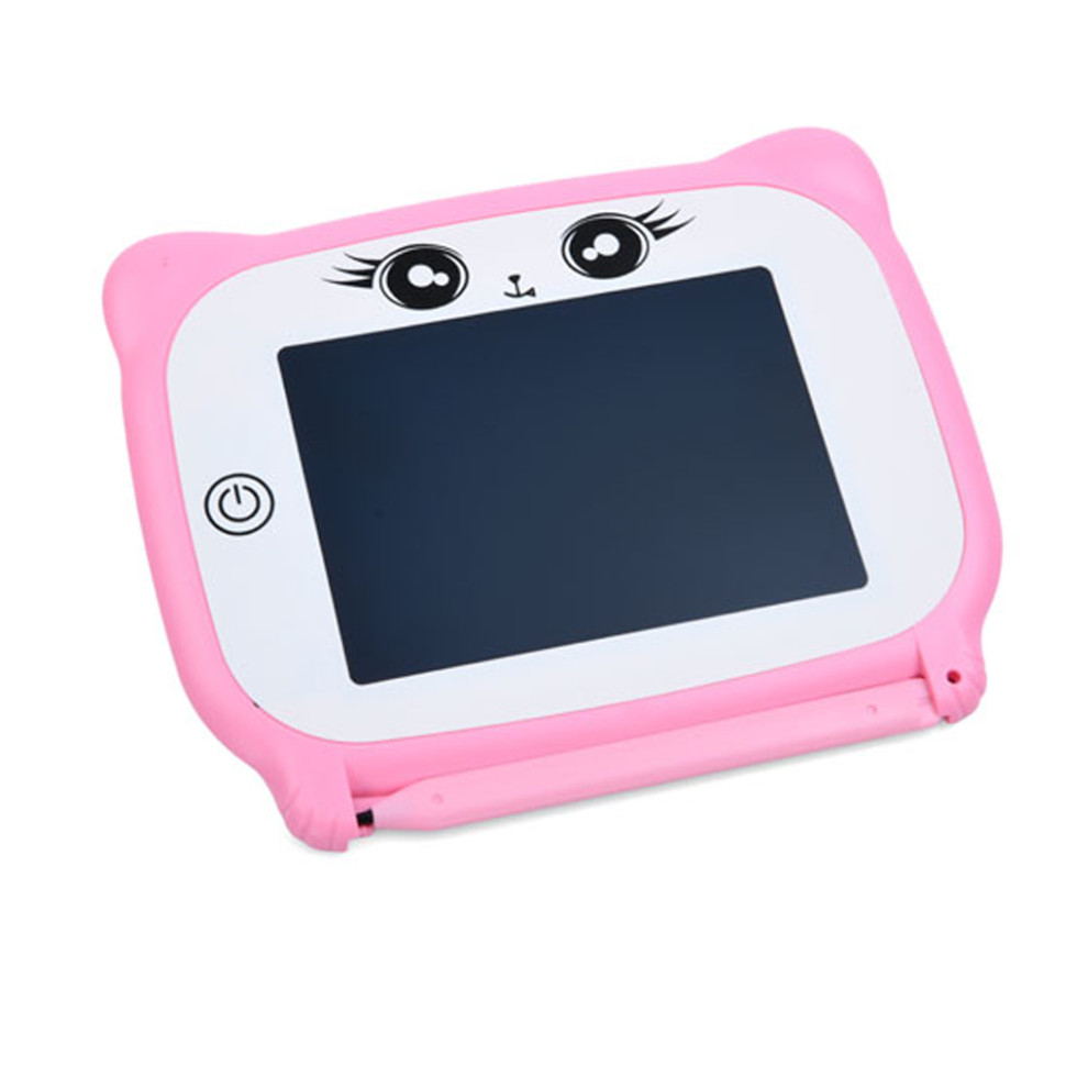 Дитячий розвиваючий LCD планшет для малювання KS666-1(Pink) 4,4 дюйми, на батарейці - гурт(опт), дропшиппінг