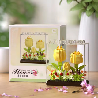 Детский Конструктор Ornament Flower 7375 в колбе, 338 деталей