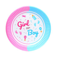 Набор бумажных тарелок "Girl or Boy" 7038-0071, 10 шт
