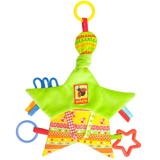 Забавка-подвеска "Звездочка с кольцами" МС 030602-02(Green)
