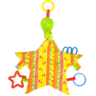 Забавка-подвеска "Звездочка с кольцами" МС 030602-02(Green)