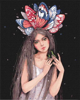 Картина по номерам "Краски бабочек" ©lesya_nedzelska_art Идейка KHO4996 40х50 см
