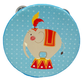 Деревянная игрушка Бубен "Слон" MD 0367-40 диаметр 15 см