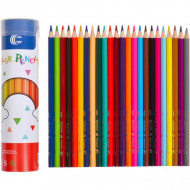 Детские карандаши для рисования "С" 9801-24, 24 цвета в тубусе 