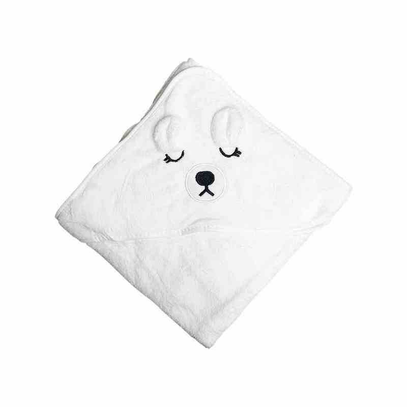 Дитячий рушник з капюшоном MGZ-0640(White) розмір 80х80 см - гурт(опт), дропшиппінг